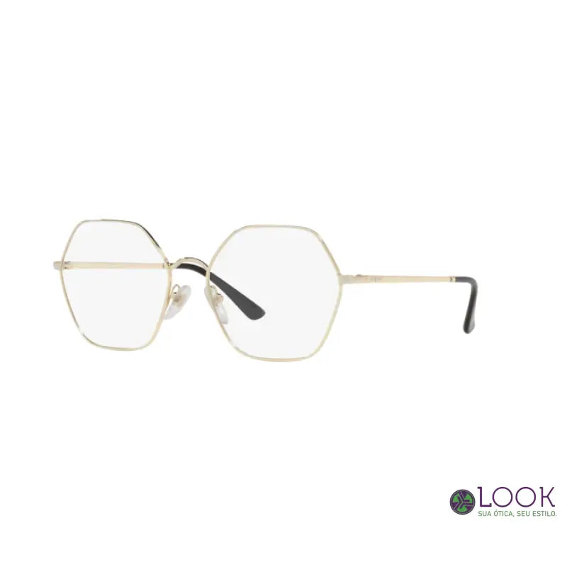 Armação Vogue VO4226 848 Ouro Claro Tam 55 Armação Vogue VO4226 848 Ouro Claro Tam 55