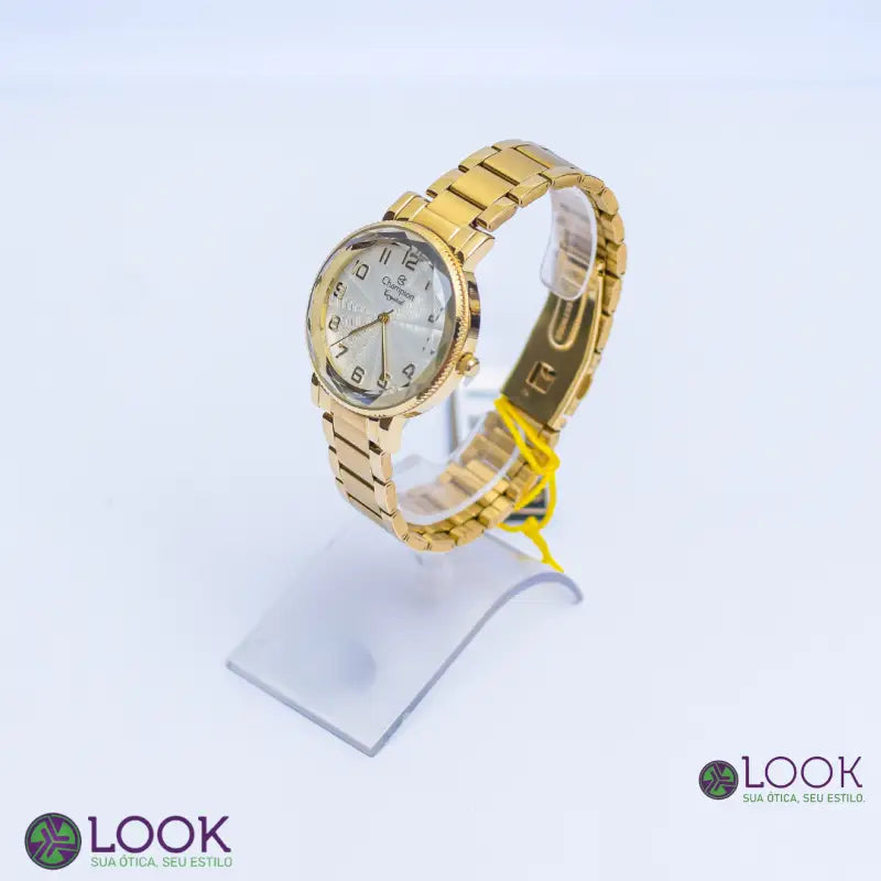Relógio Champion CN25596H. Relógio Champion feminino prata dourado CN25596H
