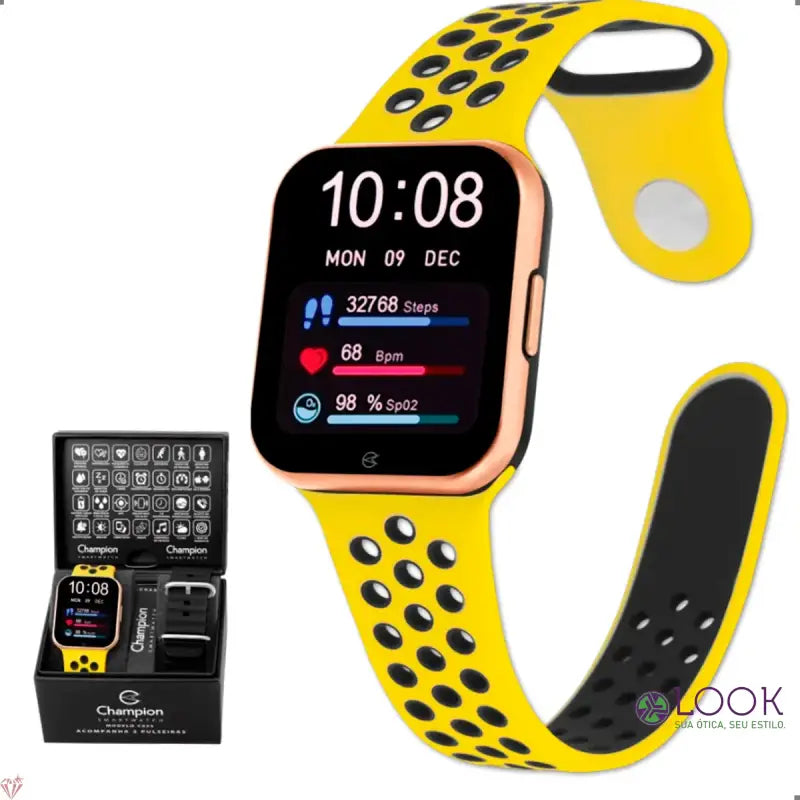 Smartwatch Champion c033 Amarelo Smartwatch Champion c033