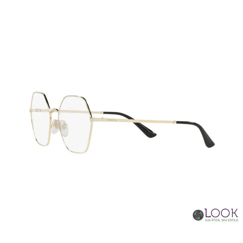 Armação Vogue VO4226 848 Ouro Claro Tam 55 Armação Vogue VO4226 848 Ouro Claro Tam 55