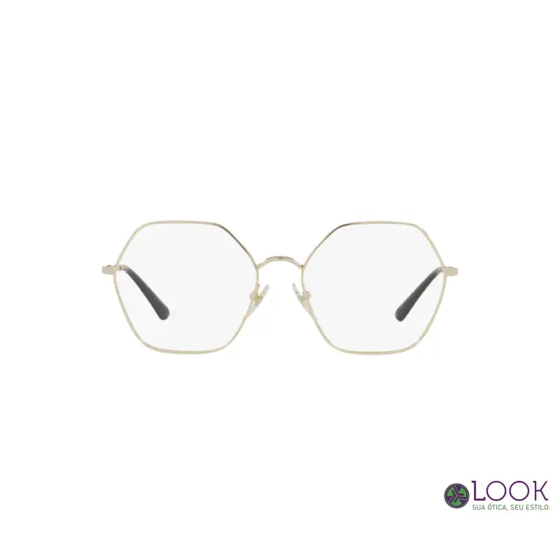 Armação Vogue VO4226 848 Ouro Claro Tam 55 Armação Vogue VO4226 848 Ouro Claro Tam 55