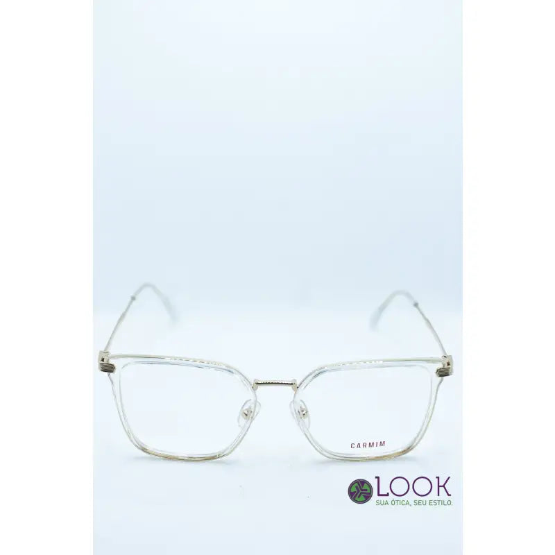 Óculos de Grau Feminino Carmim Transparente Óculos de Grau Feminino Carmim Transparente