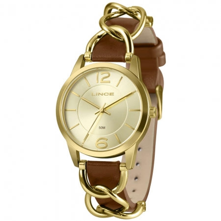 Relógio Lince Feminino Dourado  Lrc4777l38 C2nx