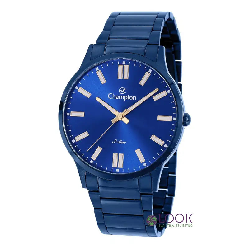 Relógio de Pulso Masculino Azul Champion Slim Analógico. Relógio de Pulso Masculino Azul Champion Slim Analógico