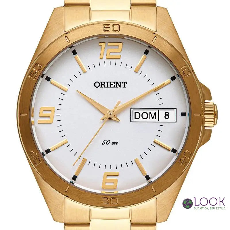 Relógio Orient Feminino Dourado Calendário Relógio Orient Feminino Dourado Calendário