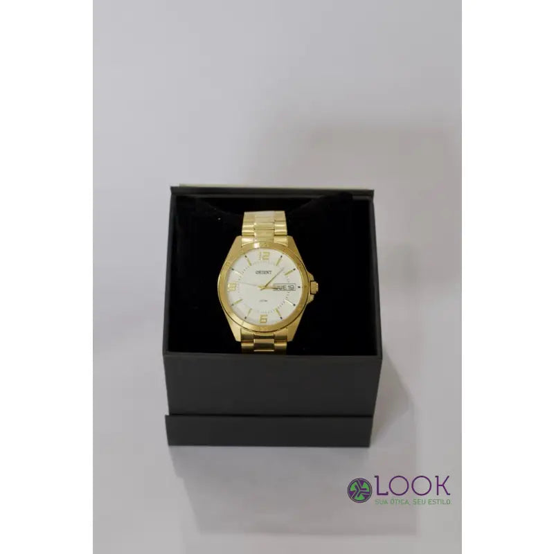 Relógio Orient Feminino Dourado Calendário Relógio Orient Feminino Dourado Calendário