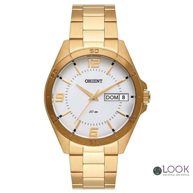 Relógio Orient Feminino Dourado Calendário Relógio Orient Feminino Dourado Calendário