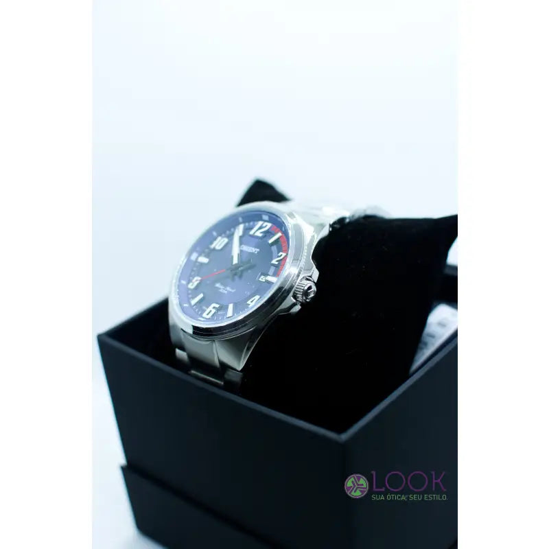 Relógio ORIENT Masculino Azul Prata MBSS1336 D2SX Relógio ORIENT Masculino Azul Prata MBSS1336 D2SX